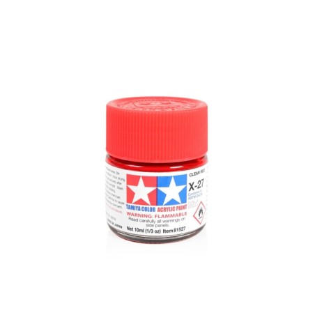 81527 - Acrylic Mini X-27 Clear Red