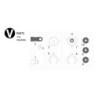 9224036 - V Parts (White) X 2 Comical
