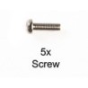 9804394 - 2.6X10 Binding Screw Bk(5Pc)58447