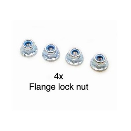 9805557 - 4Mm Flange Lock Nut (4Pcs)
