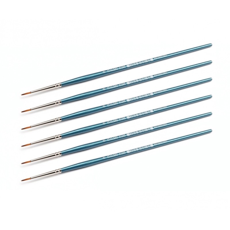 A51285 - 0 Synth Round Brush W Brown Tip