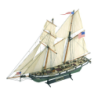 AL22416 - 1/60 Harvey American Schooner