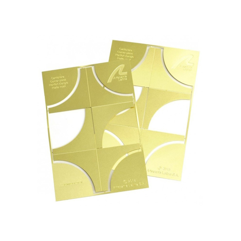 AL27315 - Set 4 Brass Corner Edge Guard Nº 1