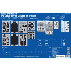BX12001E - Etching detail parts Lotus 99T  1987 World Champions Monaco GP
