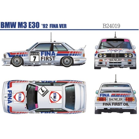 BX24019 - BMW M3 fina & Jagermeister (2in1) : 1992 DTM 24H Nurburgring