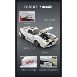 C55012W - Initial D 1:24 Mazda FC3S RX-7 Car - 282 pcs