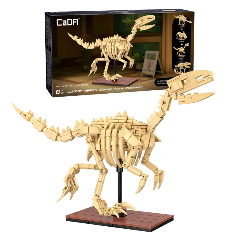 C59014W - Dinosaur Fossils: Velociraptor - 256 pcs