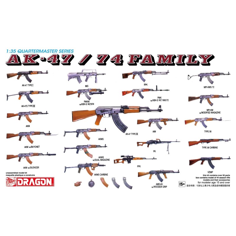 D3802 - 1/35 AK-47 /74 Family Part 1