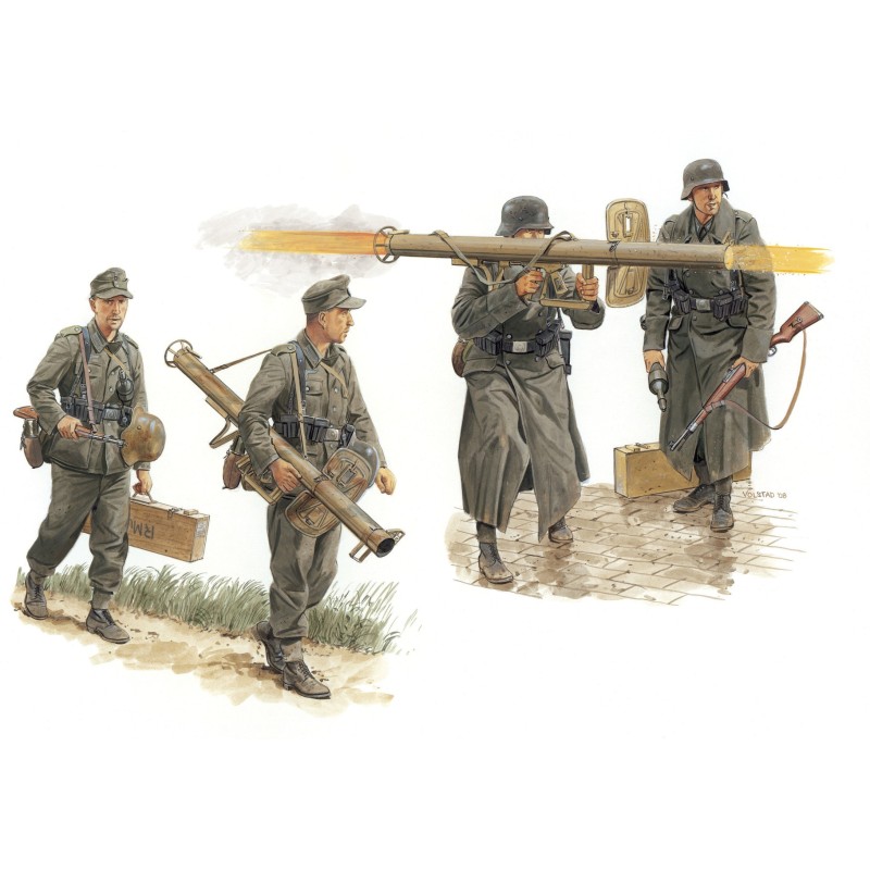 D6374 - German Anti-Tank Team with Panzerschreck (Gen2) 4 Figures