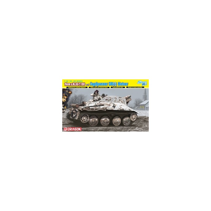 D6489 - 1/35 15cm s.IG.33/2 (Sf) auf Jagdpanzer 38(t) Hetzer (with Interior)with Bonus items’
