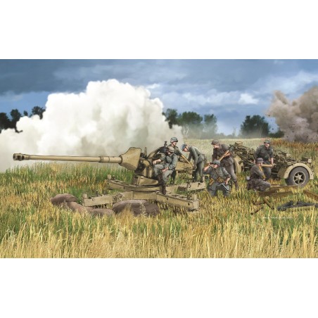D6522 - 1/35 PaK 43/3 L/71 mit Behelfslafette