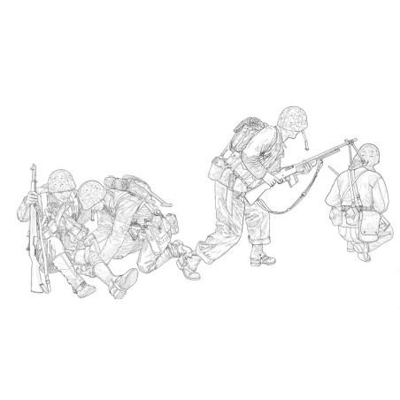 D6554 - 1/35 U.S. Marines Peleliu 1944