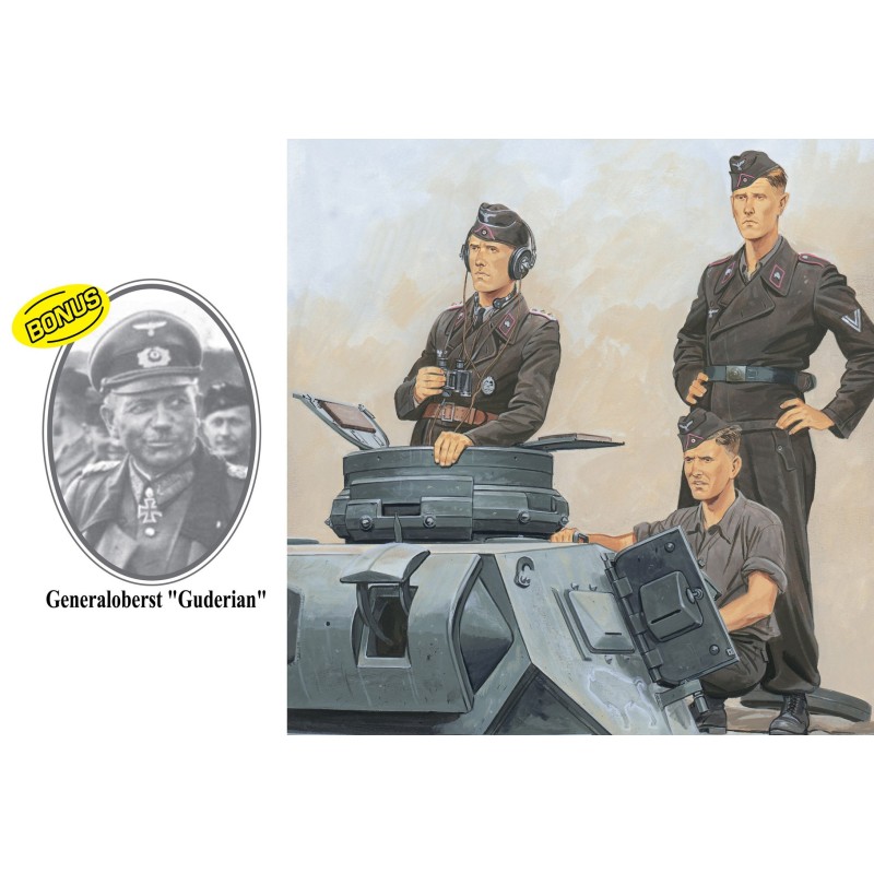 D6655 - Panzer-Regiment 7, 10.Panzer-Division (Smolensk 1941) 4 Figures