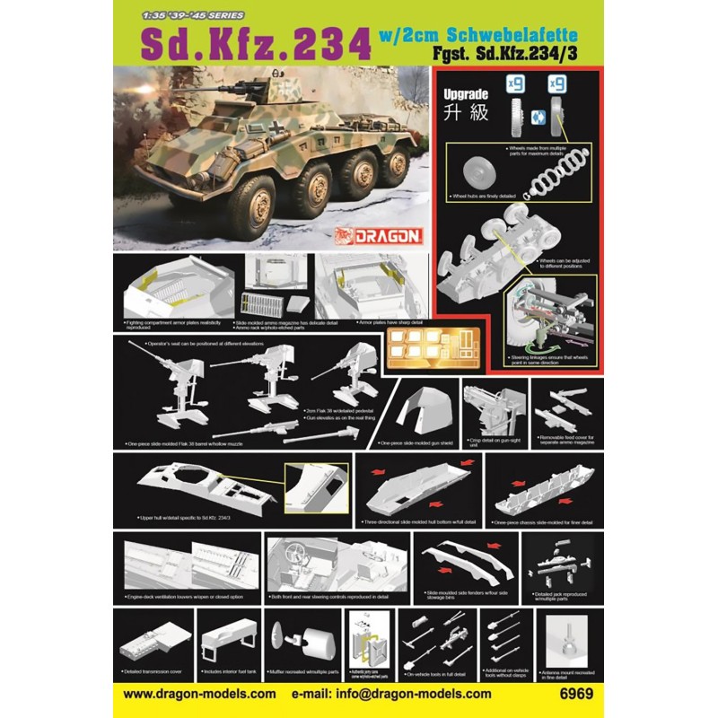 D6969 - 1/35 SD.KFZ 234/3 W/2CM