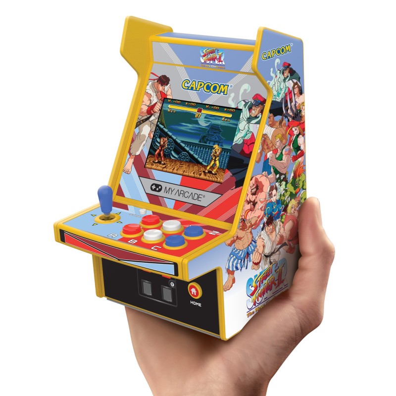 DGUNL4185 - Super Street Fighter II Micro Player Pro 6.7" Portable Retro Arcade (2 Games In 1)
