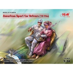 ICM24014 - American Sport Car Drivers (1910s) 1 Male, 1 Female Figures