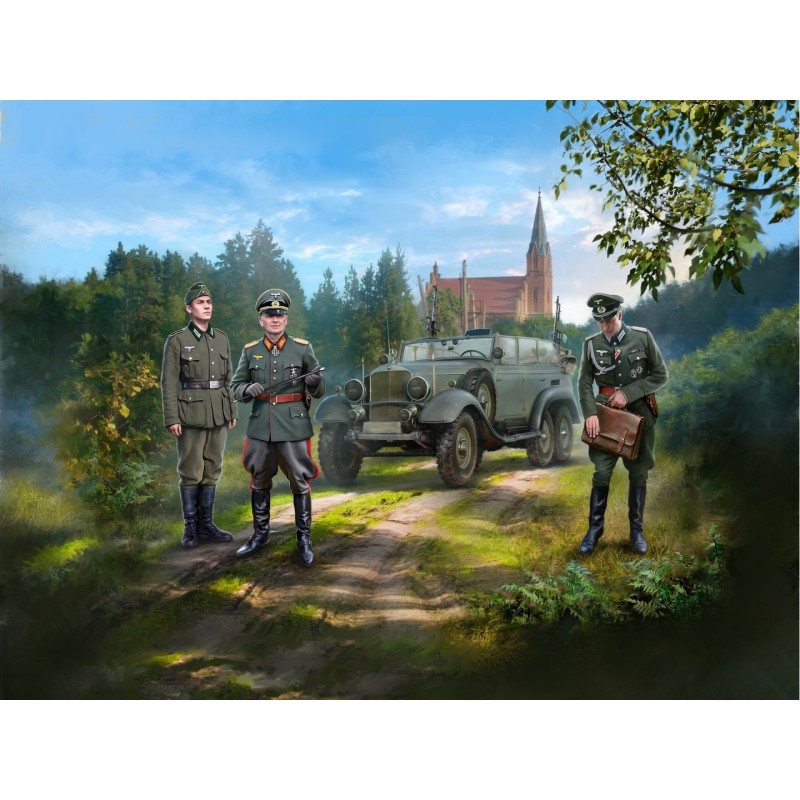 ICM24024 - Type G4 with MG 34 & German Staff Personnel 3 Figures