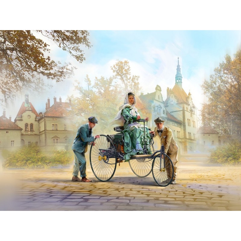 ICM24041 - Benz Patent-Motorwagen 1886 with Mrs. Benz & Sons