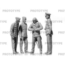 ICM32037 - DH. 82A Tiger Moth Aircraft with WWII RAF Cadets (4 Figures)