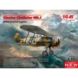 ICM32040 - Gloster Gladiator Mk.I, WWII British Fighter