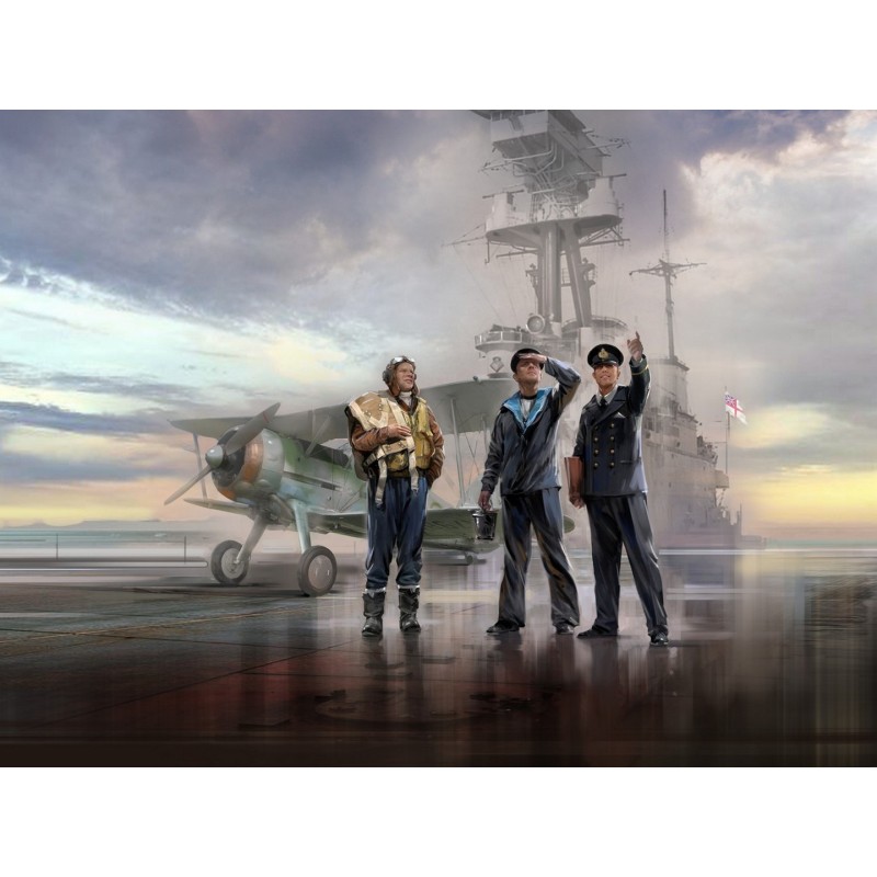 ICM32045 - Gloster Sea Gladiator Mk.II with 3 Royal Navy Pilot Figures