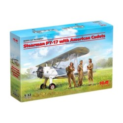 ICM32051 - Stearman PT-17 with 3 American Cadet Figures