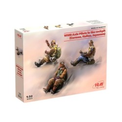 ICM32111 - WWII Axis Pilots In The Cockpit (German, Italian, Japanese) 3 Figures