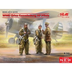 ICM32115 - WWII China Guomindang AF Pilots 3 Figures