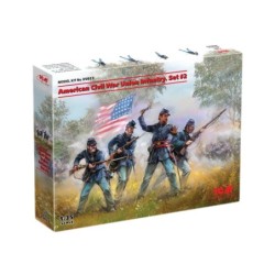 ICM35023 - American Civil War Union Infantry (Set 2) 4 Figures