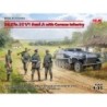 ICM35103 - Sd.Kfz.251/1 Ausf.A with 4 German Infantry Figures
