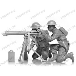 ICM35646 - WWII British Vickers MG Crew (Vickers MG & 2 Figures)