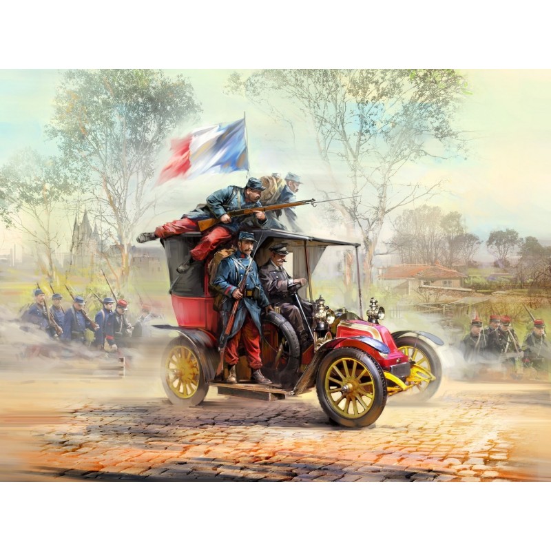 ICM35660 - Battle of the Marne (1914) Taxi Car with French Infantry