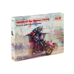 ICM35660 - Battle of the Marne (1914) Taxi Car with French Infantry