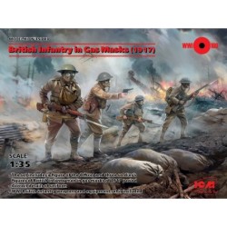 ICM35703 - British Infantry in Gas Masks (1917) 4 Figures