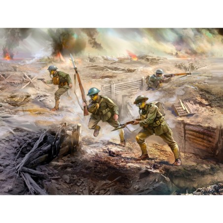 ICM35704 - US Infantry In Gas Masks (1918) 4 Figures