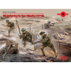 ICM35704 - US Infantry In Gas Masks (1918) 4 Figures