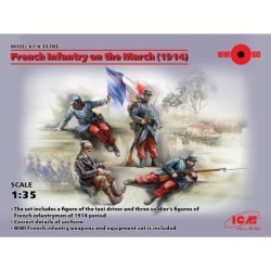 ICM35705 - French Infantry on the March (1914) 4 Figures