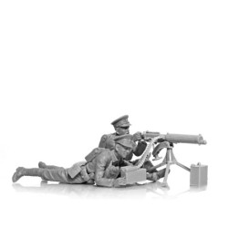ICM35713 - WWI British Vickers MG Crew (Vickers MG & 2 Figures)