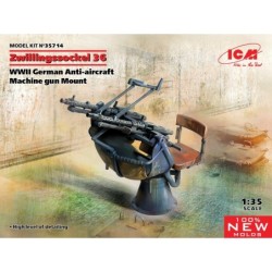 ICM35714 - Zwillingssockel 36, WWII German Anti-Aircraft Machine Gun Mount