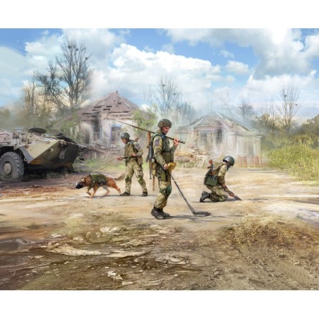 ICM35753 - To Be Ahead, To Save The Life Sappers of the Armed Forces of Ukraine (3 Figures & Dog)