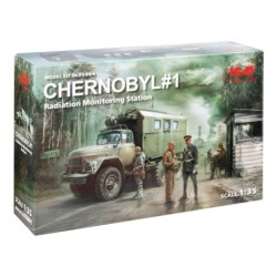 ICM35901 - Chernobyl 1 Radiation Monitoring Station (ZiL Truck, Barrier Checkpoint & 5 Figures)