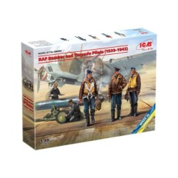 ICM48090 - RAF Bomber & Torpedo Pilots (1939-1945) 5 Figures