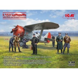 ICM48094 - I-153 with Luftwaffe Pilots & Ground Personnel (7 Figures)