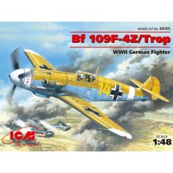 ICM48105 - Messerschmitt Bf 109F-4Z/Trop, WWII German Fighter Plane