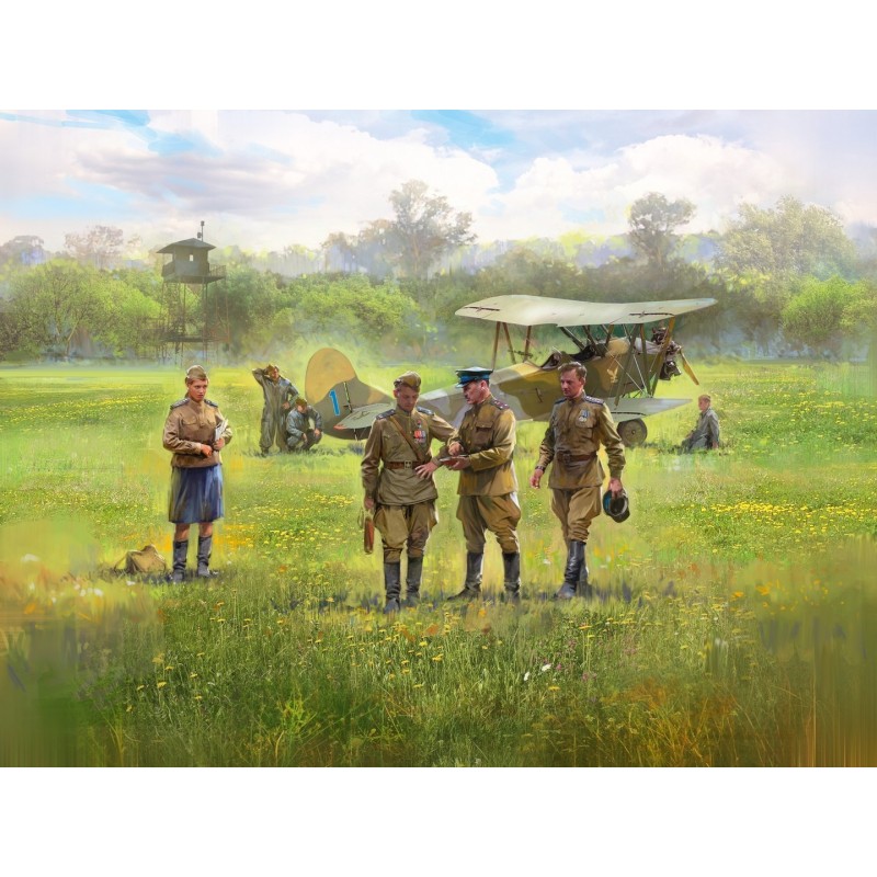 ICM48254 - U-2/Po-2VS with Soviet Pilots & GP (1943-1945) 7 Figures