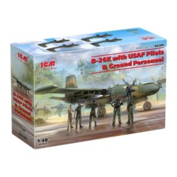 ICM48280 - B-26K with USAF Pilots & Ground Personnel (5 Figures)
