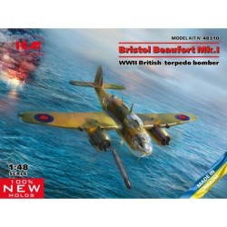ICM48310 - Bristol Beaufort Mk.I, WWII British Torpedo-Bomber