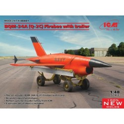 ICM48401 - (BQM-34A) Q-2C Firebee Drone with Trailer