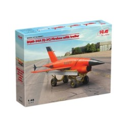 ICM48401 - (BQM-34A) Q-2C Firebee Drone with Trailer