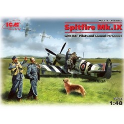ICM48801 - Spitfire Mk.IX with RAF Pilots & Ground Personnel (7 Figures)